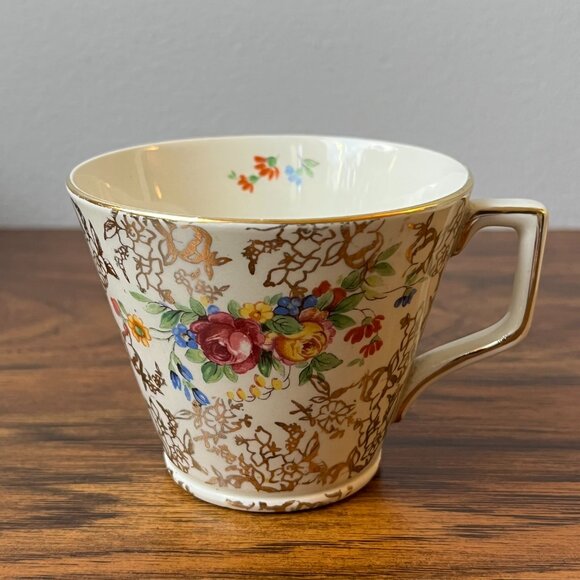 Lord Nelson Ware Ironstone Tea Set 2 Teacups + 2 Saucers 2528 Rose Time - Picture 3 of 15